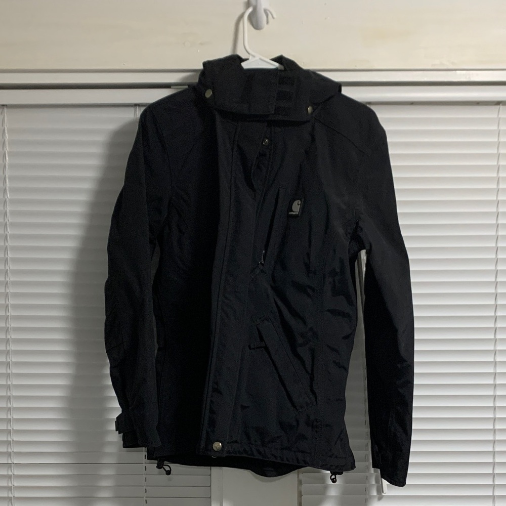 Carhartt Black Waterproof Rain Jacket